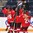 ST. CATHARINES, CANADA - JANUARY 09: Team Switzerland celebrates a second period goal during preliminary round action against Team Finland at the 2016 IIHF Ice Hockey U18 Women's World Championship. (Photo by Francois Laplante/HHOF-IIHF Images)


